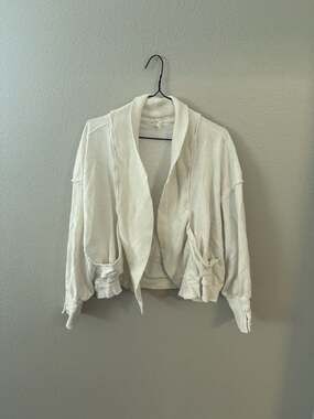 Daily Practice Open Front Sweatshirt Cardigan